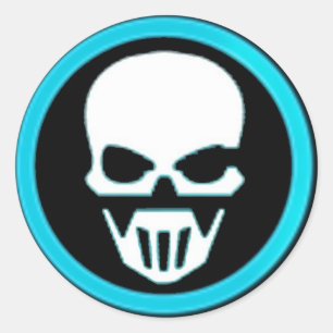 Redonda Ghost Runners Bat Knob Pegatina