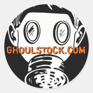 Redonda Ghoulstock.com Pegatina