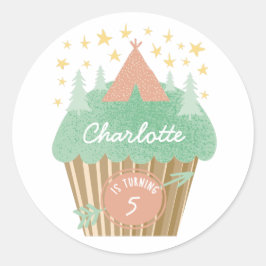 Redonda Glaminar pastel Pegatina personalizado