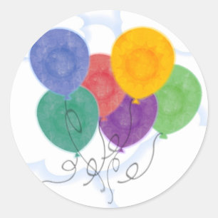 Redonda Globos en el pegatina del cielo