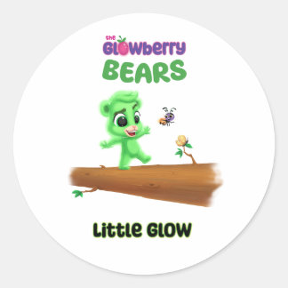 Redonda Glowberry Bears Little Glow Pegatina