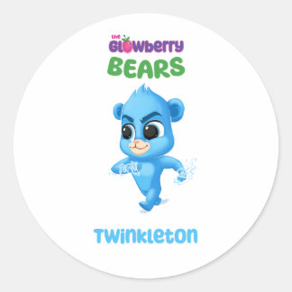Redonda Glowberry Bears Twinkleton Pegatina
