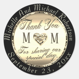 Redonda Gold Gracias a Clásico Pegatina de Ronda