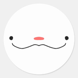 Redonda Goofy Face Pegatina