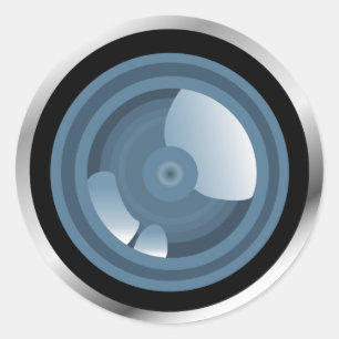 Redonda ¡Gotcha! Pegatina de la lente de cámara