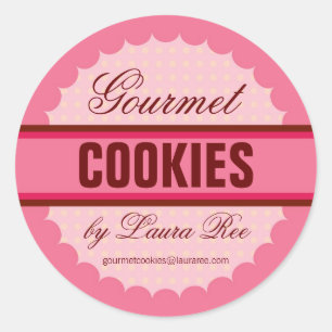 Redonda Gourmet Cookie Pegatina