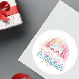 Redonda Gracias A Un Bunch Pegatina De Ronda Arcoiris