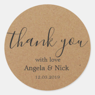 Redonda Gracias, Kraft con amor Pegatina