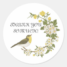 REDONDA GRACIAS PEGATINA