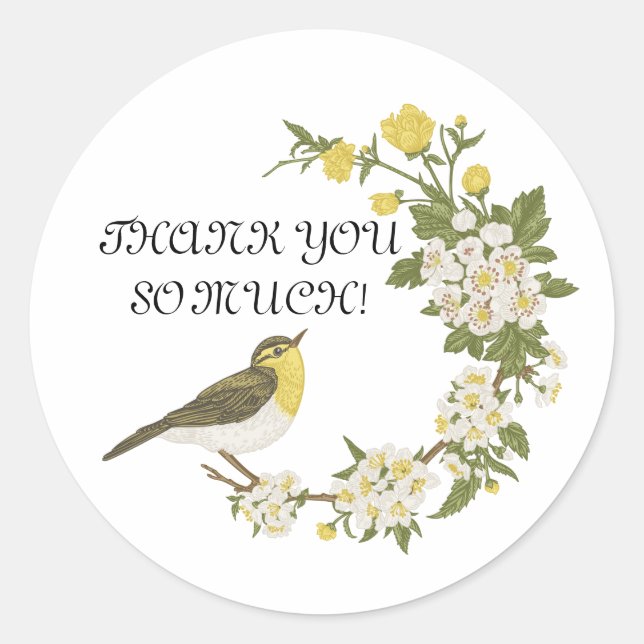 REDONDA GRACIAS PEGATINA (Anverso)