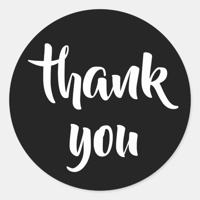 Redonda Gracias Pegatina (Anverso)