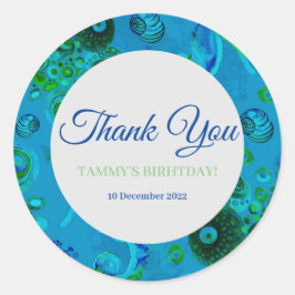 Redonda Gracias Pegatina