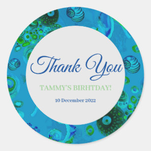 Redonda Gracias Pegatina