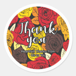 Redonda Gracias Pegatina