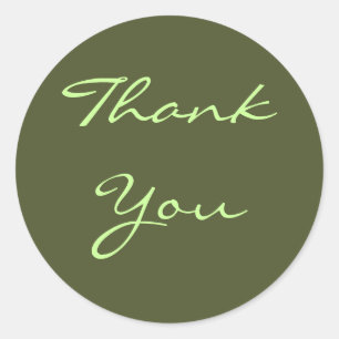Redonda Gracias Pegatina de Olive