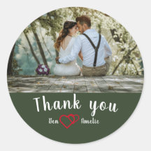 Gracias Pegatina de redondeo clásico