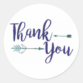 Redonda Gracias Pegatina Tribal