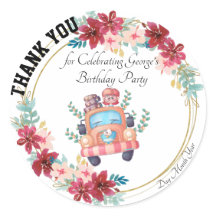 Gracias por celebrar al Pegatina de cumpleaños