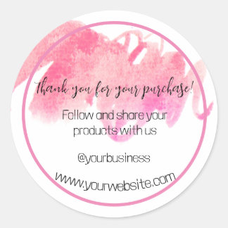 Redonda Gracias Por Su Pegatina De Negocios