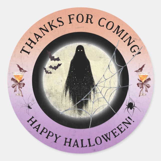 Redonda Gracias Por Venir Duppies Y Pegatina Daiquiris (Anverso)