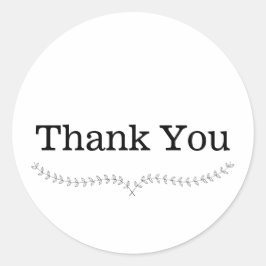 Redonda Gracias Wreath Pegatina