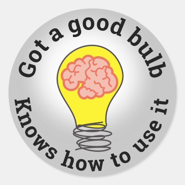 Redonda Gran pegatina de reconocimiento de empleados con b (Anverso)