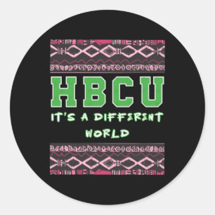 Redonda Gran Pegatina del Día de Conciencia Hbcu
