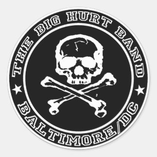 Redonda Gran PEGATINA Hurt ROUND SKULL