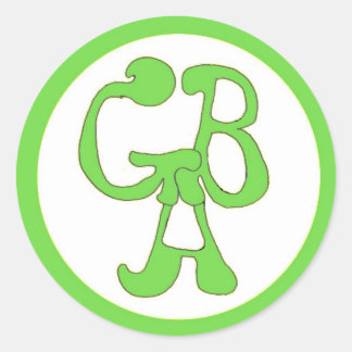 Redonda Green Bus Adventures - GBA - Green Pegatina