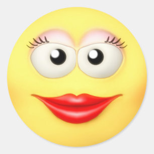 Redonda Grrl Pegatina