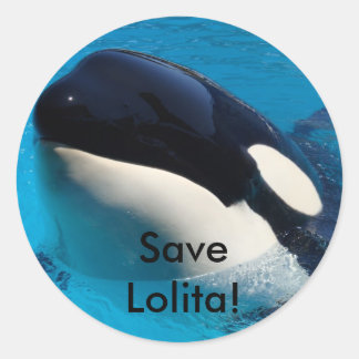 Redonda Guardar hojas de Pegatina de Lolita