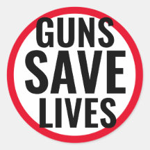 Guns Save Lives pegatina