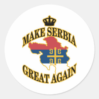Redonda Hacer a Serbia grande de nuevo Pegatina