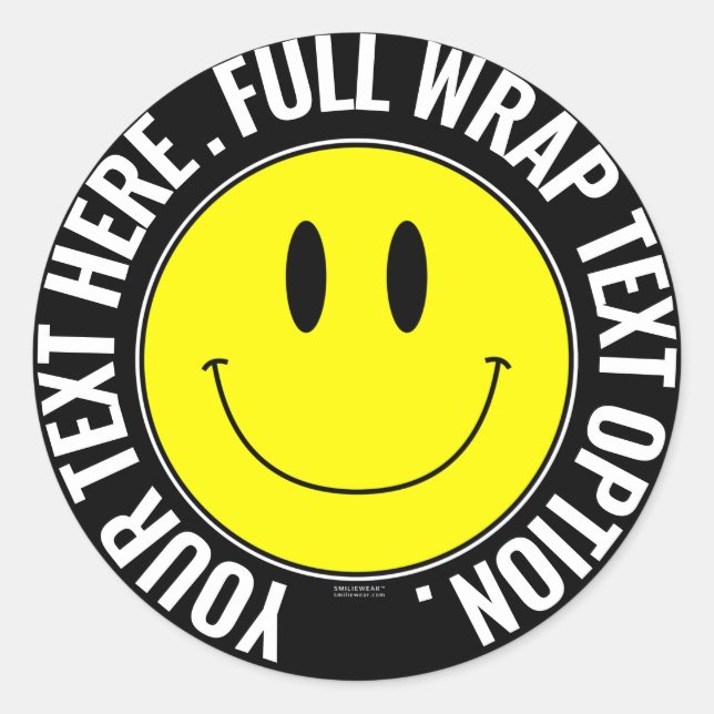 Redonda Hacer su propio Pegatina redondeado simple, ajuste (Anverso)