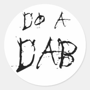 Redonda hacer un pegatina dab