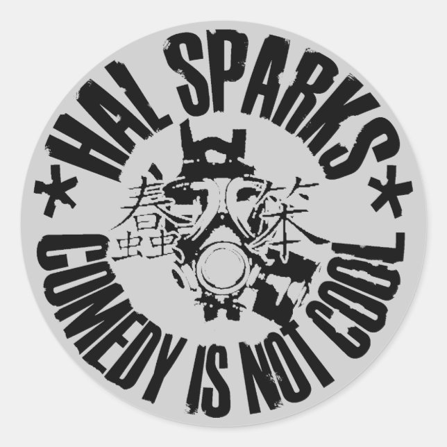 Redonda Hal Sparks Stand up pegatina (Anverso)