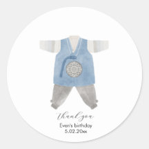 Hanbok coreano gracias pegatina