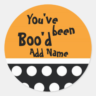 Redonda Has sido Pegatina de Boo'd Treat Bag
