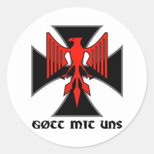 Redonda Haus Nürnberg Gott mit uns Pegatina (Anverso)
