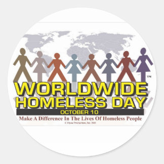 Redonda Haz Un Pegatina De Diferencia Por "Él Uno"