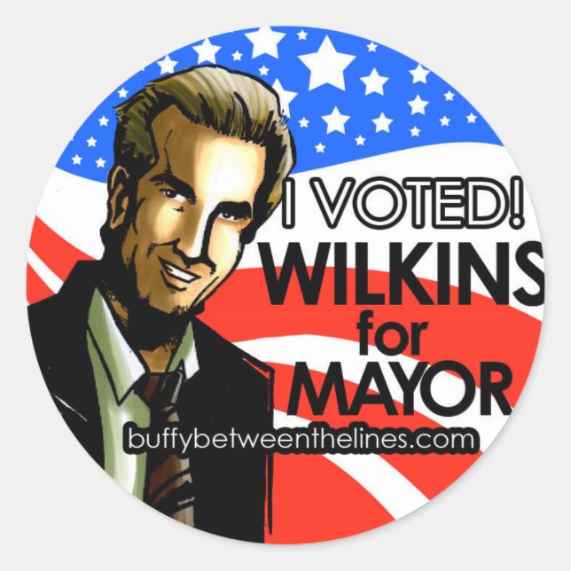 Redonda He votado Pegatina (Anverso)