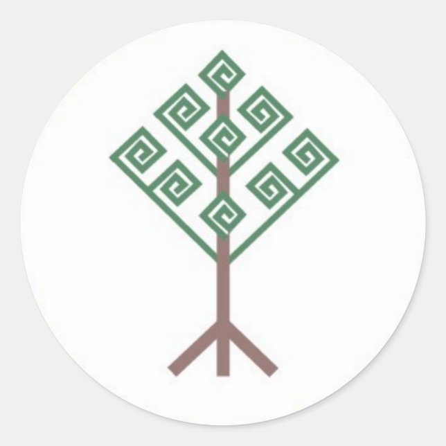 Redonda Heathenry Pegatina (Anverso)