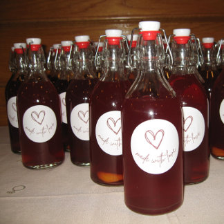 Redonda Hecho con amor - Pegatina Círculo de Favores