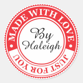 Redonda Hecho con Pegatina de amor - SRF