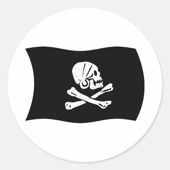 Redonda Henry Every Flag Pegatina (Anverso)