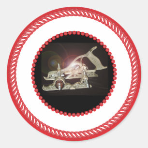 Redonda Herramienta Carpenter Pegatina Jesse Tree