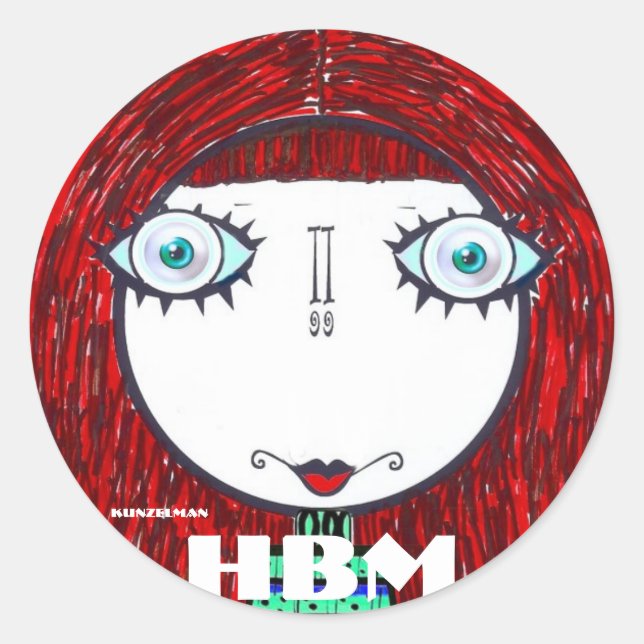 REDONDA HESTER BESSIE METTS PEGATINA (Anverso)