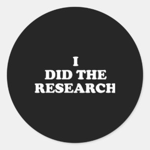 Redonda Hice El Pegatina De Investigación