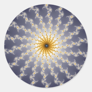 Redonda Hiperspace - Pegatina fractal