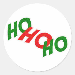 Redonda Ho Ho Ho pegatina